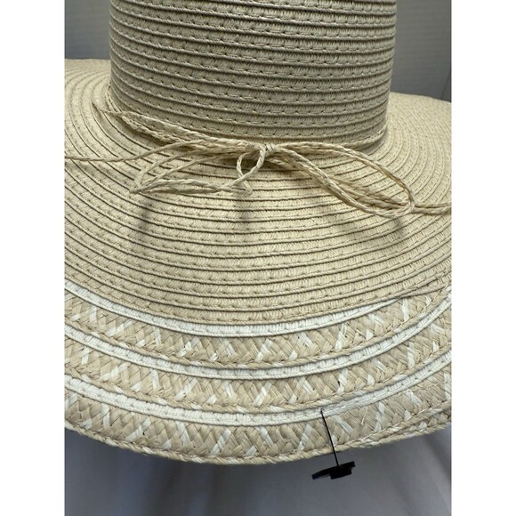 NWT Sonoma Good for Life Packable  Straw Floppy Hat Packable Adjustable Size - Picture 4 of 8